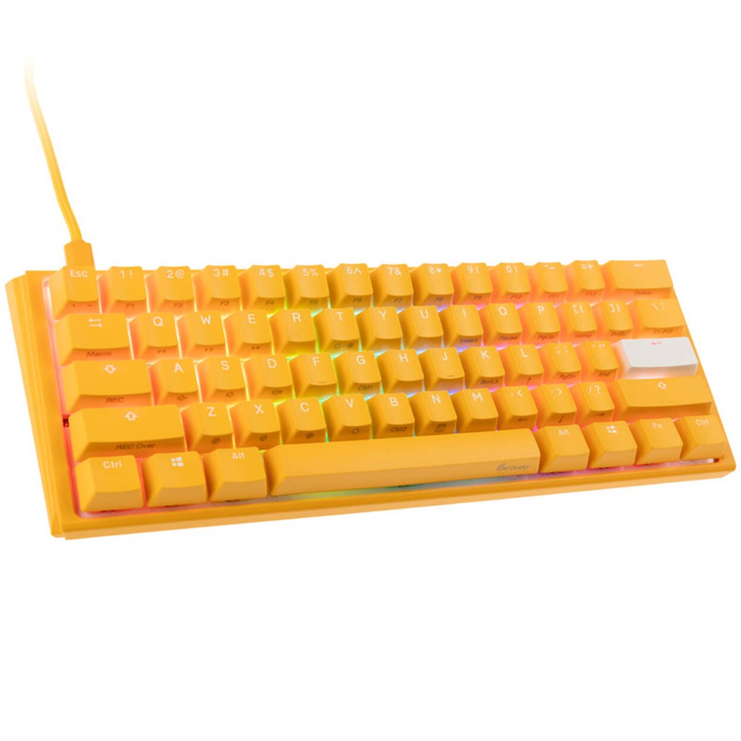 Klawiatura gamingowa Ducky One 3 MINI Yellow GATA-1746 RGB LED - MX-Clear (US) — zdjęcie 1 z 8